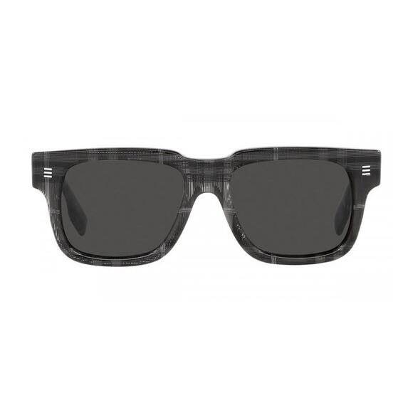 New Burberry BE4394F 380487 Charcoal Check/Dark Grey 54-18-150 Sunglasses - Picture 1 of 5